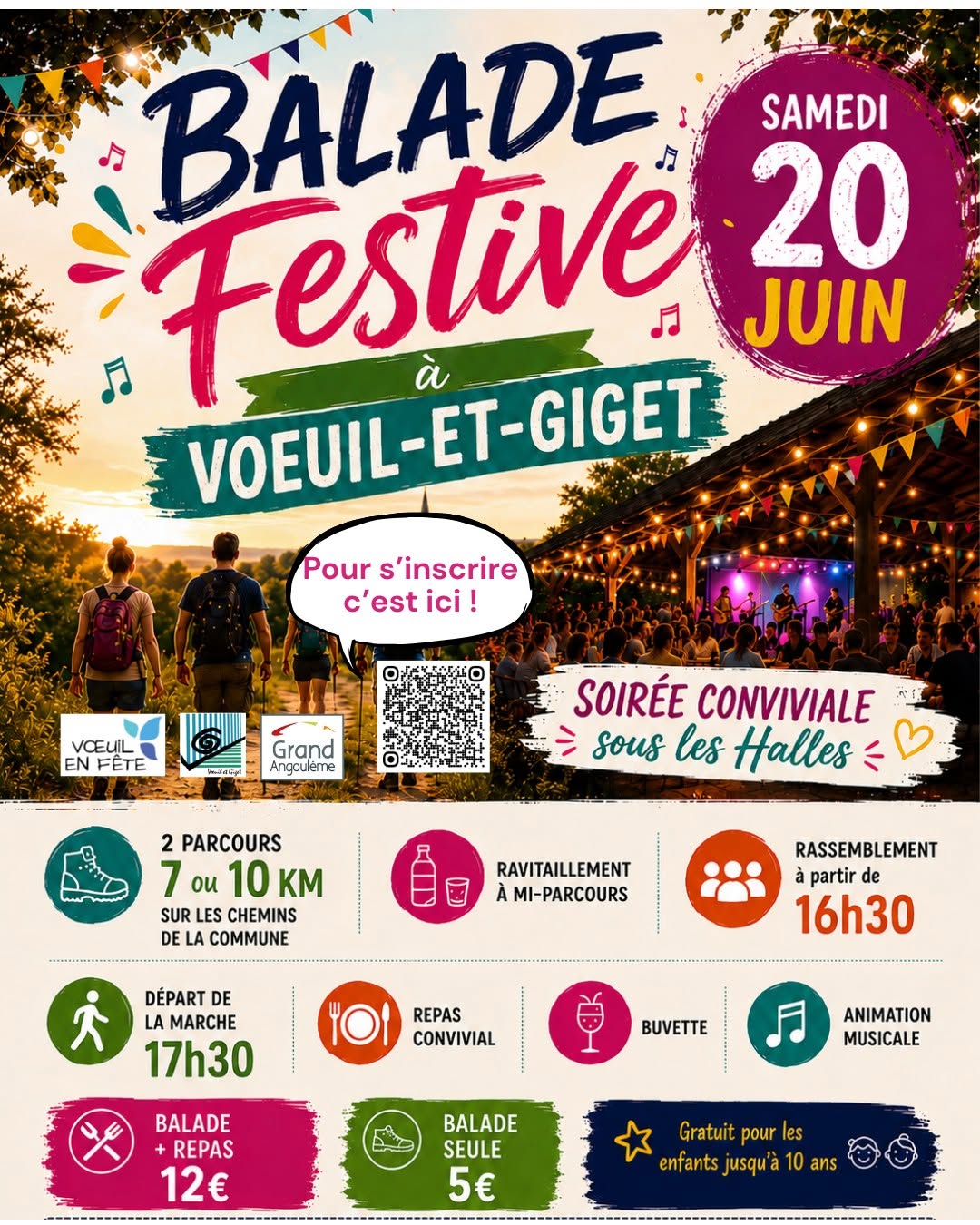 balade festive à Voeuil et Giget