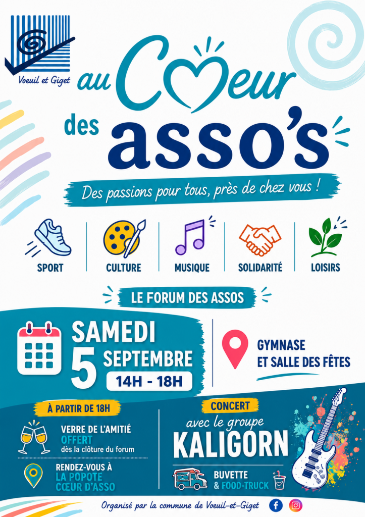 1er forum des associations à voeuil et giget