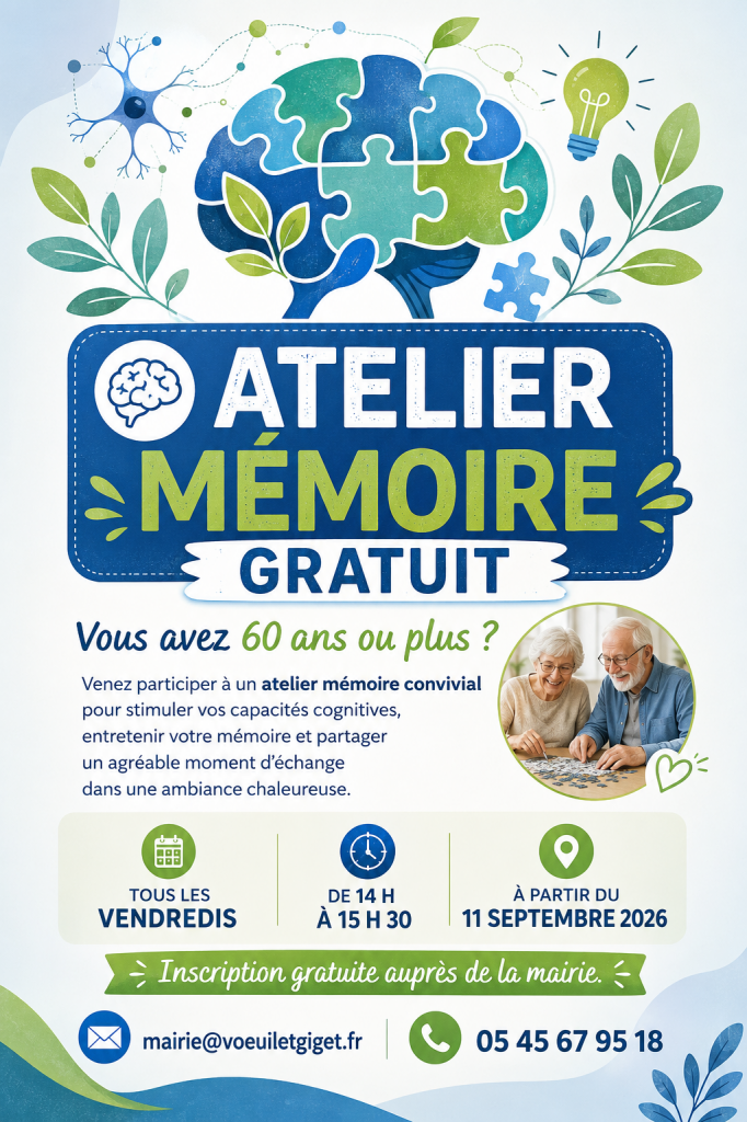 atelier mémoire à Voeuil et giget