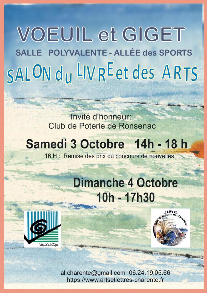 salon du livre et des arts à Voeuil et Giget