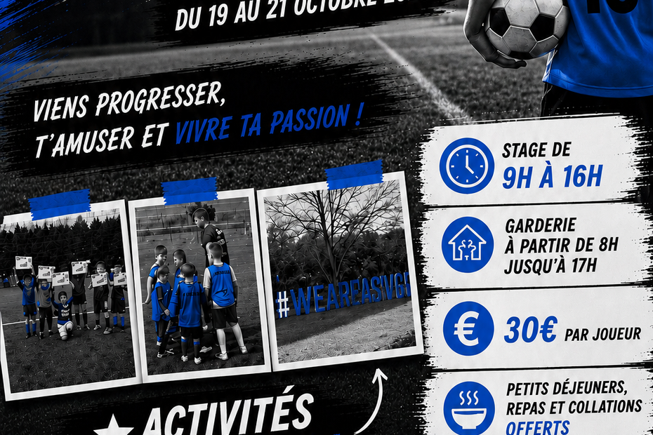 stage de football à Voeuil et Giget