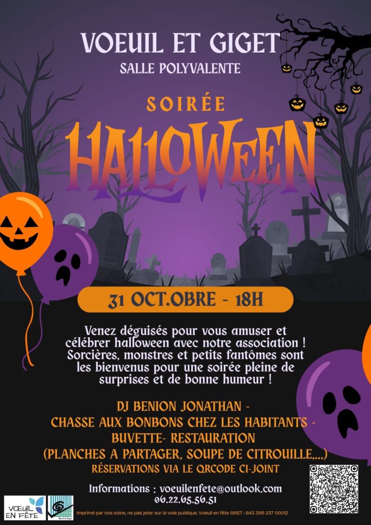 Halloween &agrave; Voeuil et Giget